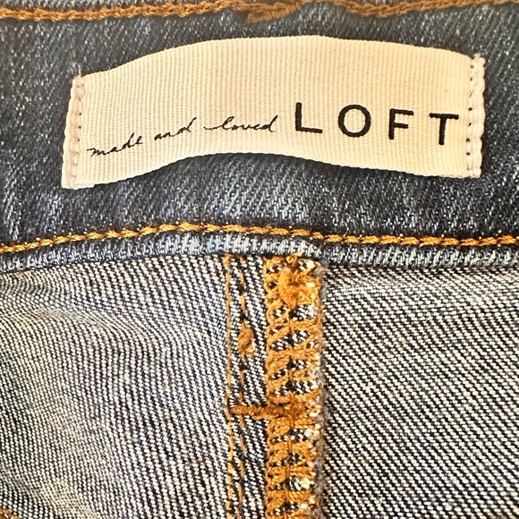 2/$15 LOFT high waisted cropped 24” jeans US 3/4 - Picture 2 of 8